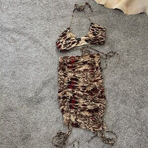 Animal Print 2 Piece Outfit